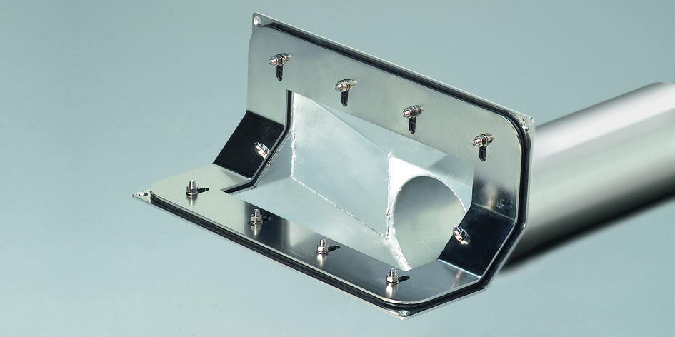 Attika-Supergully Edelstahl m.Keil