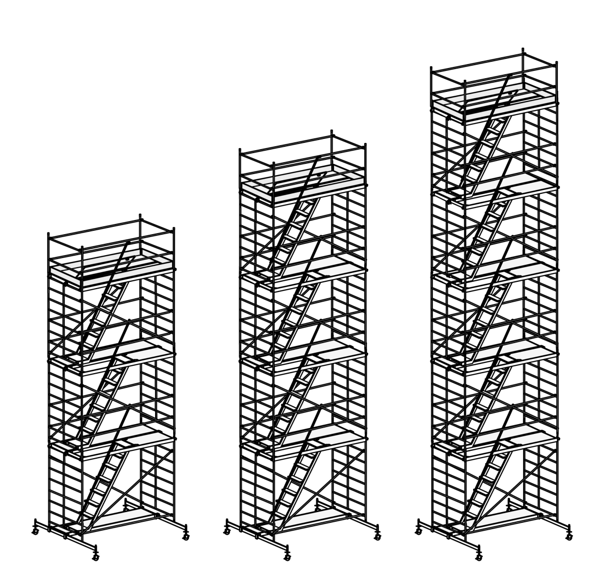 Alu-BĂĽhne f. Durchstieg o. Klappe