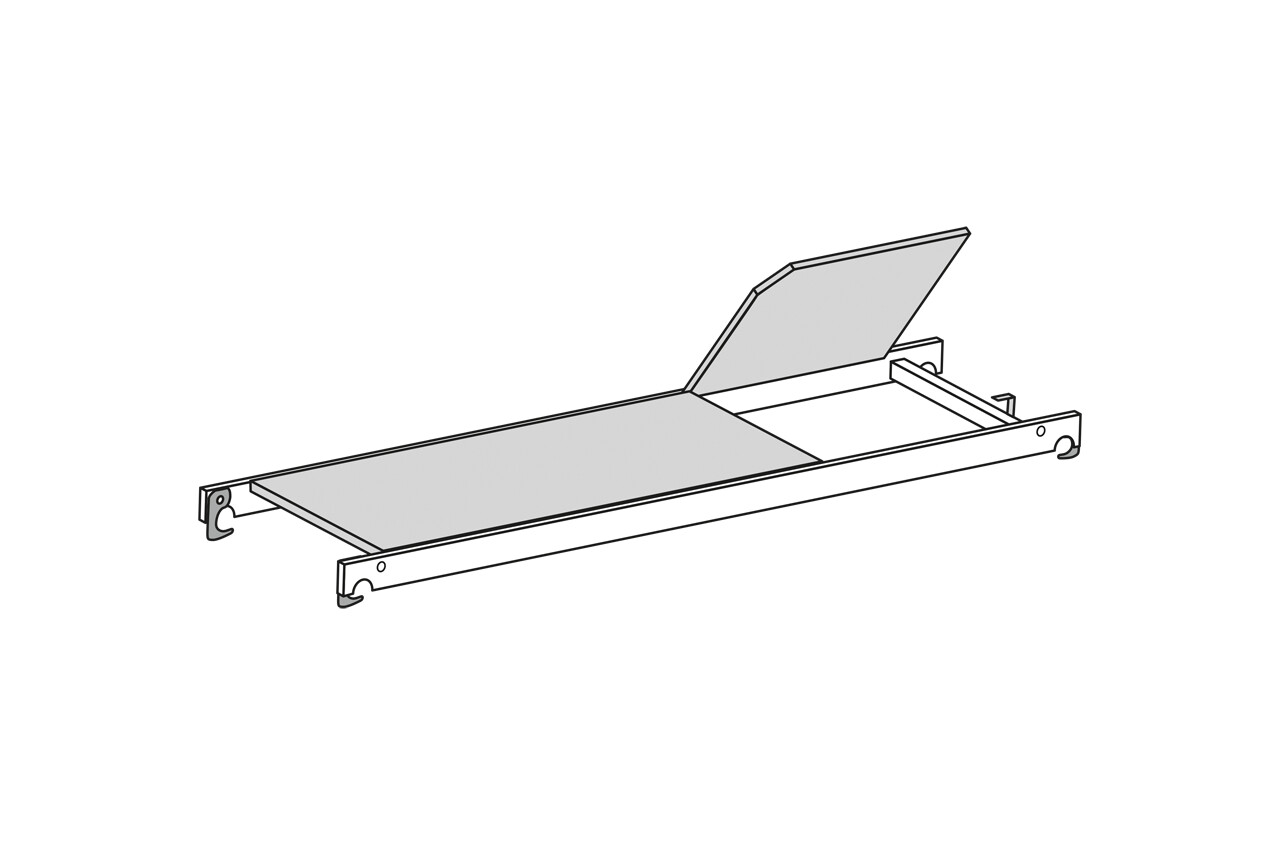 Alu-Bühne m. Durchstieg