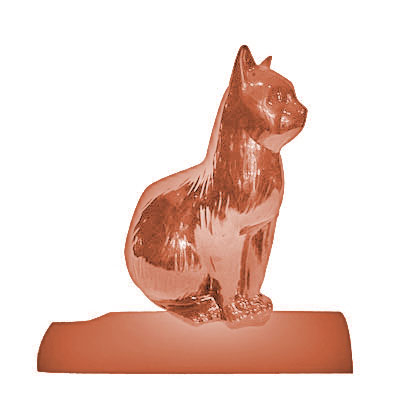 Dachkatze sitzend