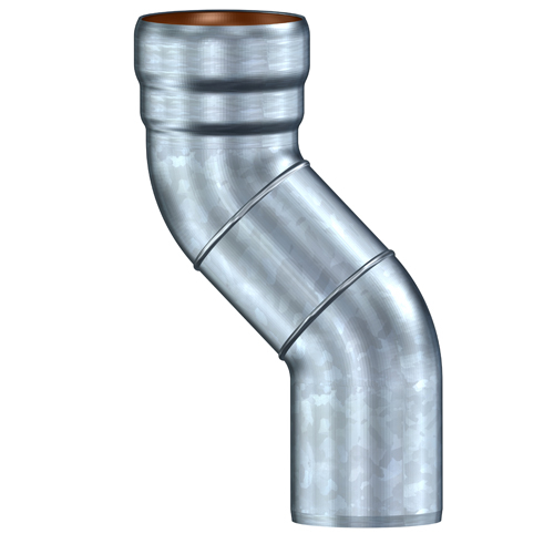 Etagenbogen m.Steckm.