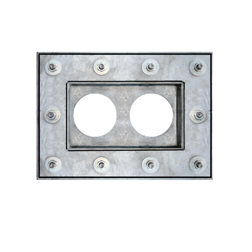 Attika-Ablauf Schiebeflansch