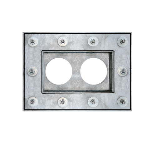 Attika-Ablauf Schiebeflansch