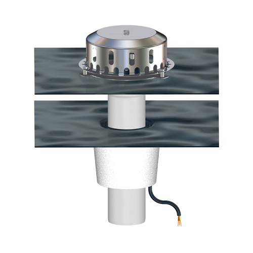 Ablauf senkr. heizb.