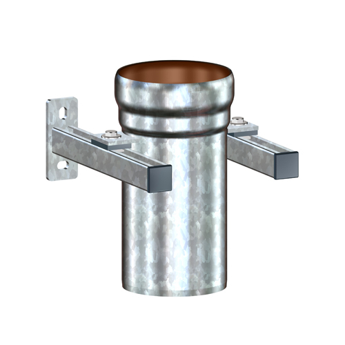 Fallrohrstütze m.Bef.-Kons.