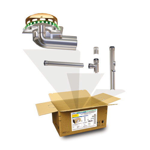 Attika-Kombi-Ablauf BOX