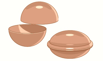 Schmuck-Kugel m. Wulst