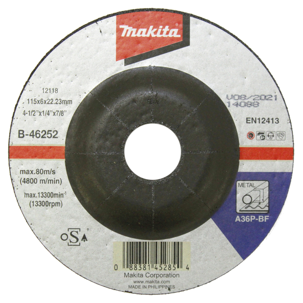 Schruppscheibe 115x6mm Stahl