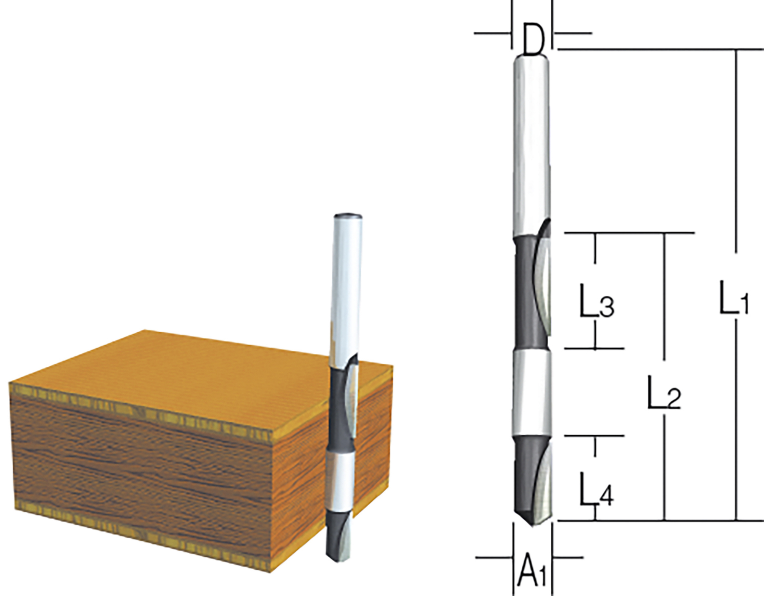 Fräser Doppelbündig 6mm