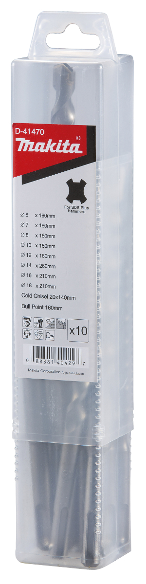 SDS+ Bohrer/Meißel 10tlg.