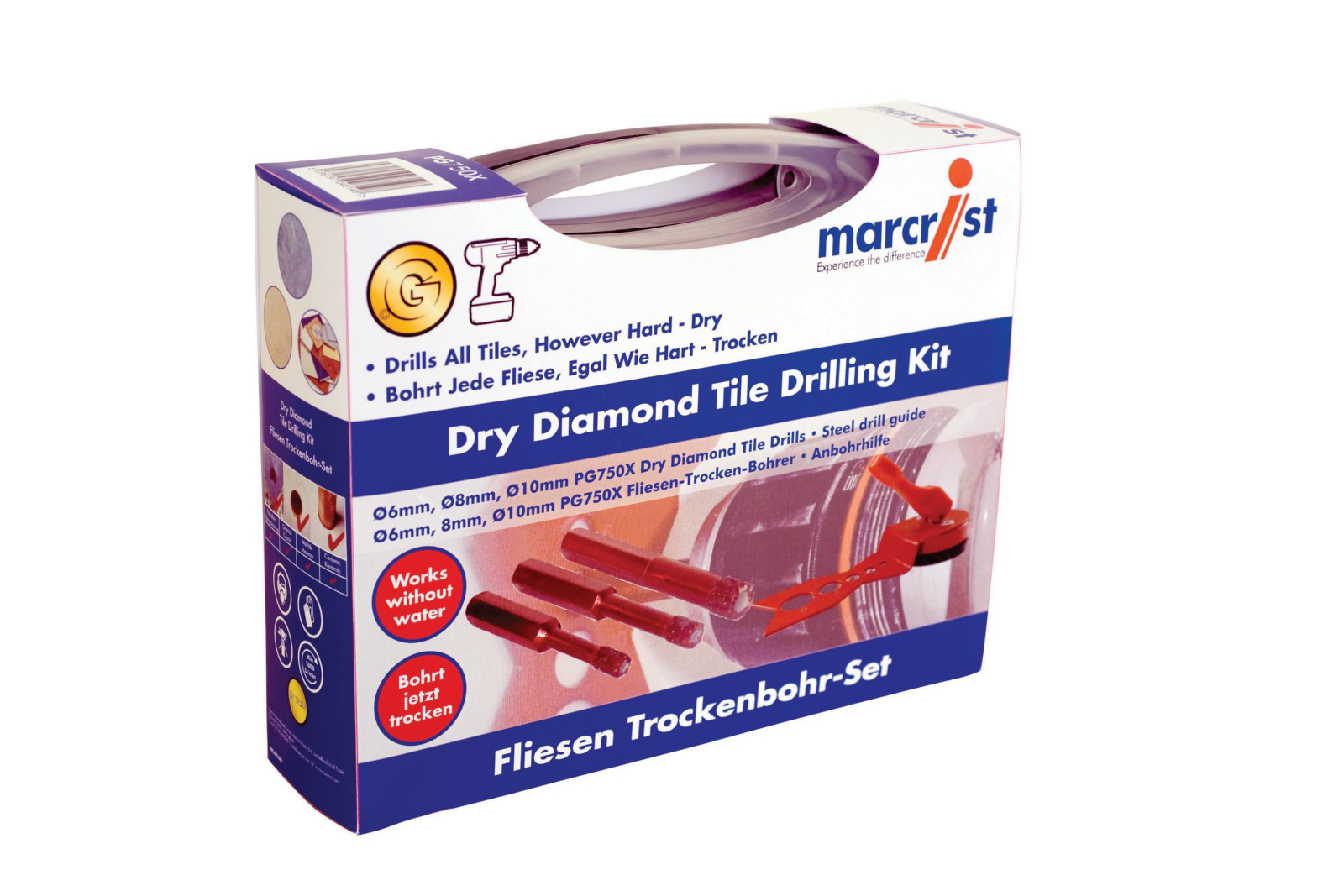 Fliesen-Trockenbohrer PG750X