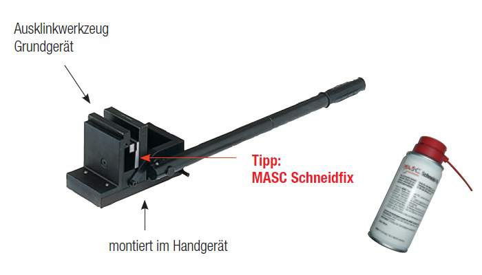 Ausklinkwerkzeug-Grundgerät