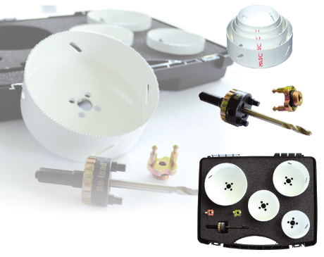 Regenrohr-Lochsägeset