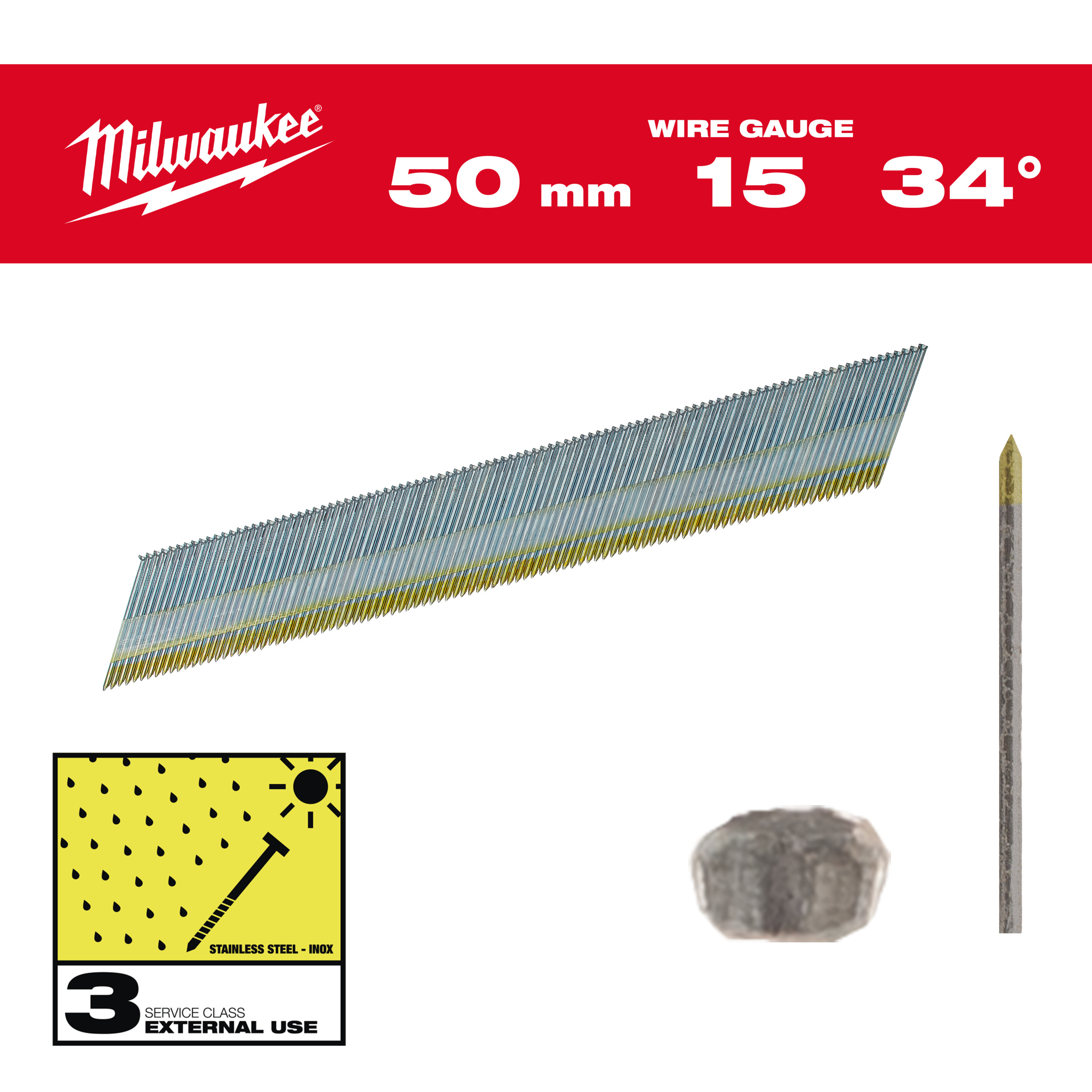 Stift D-Kopf-Nägel 34°