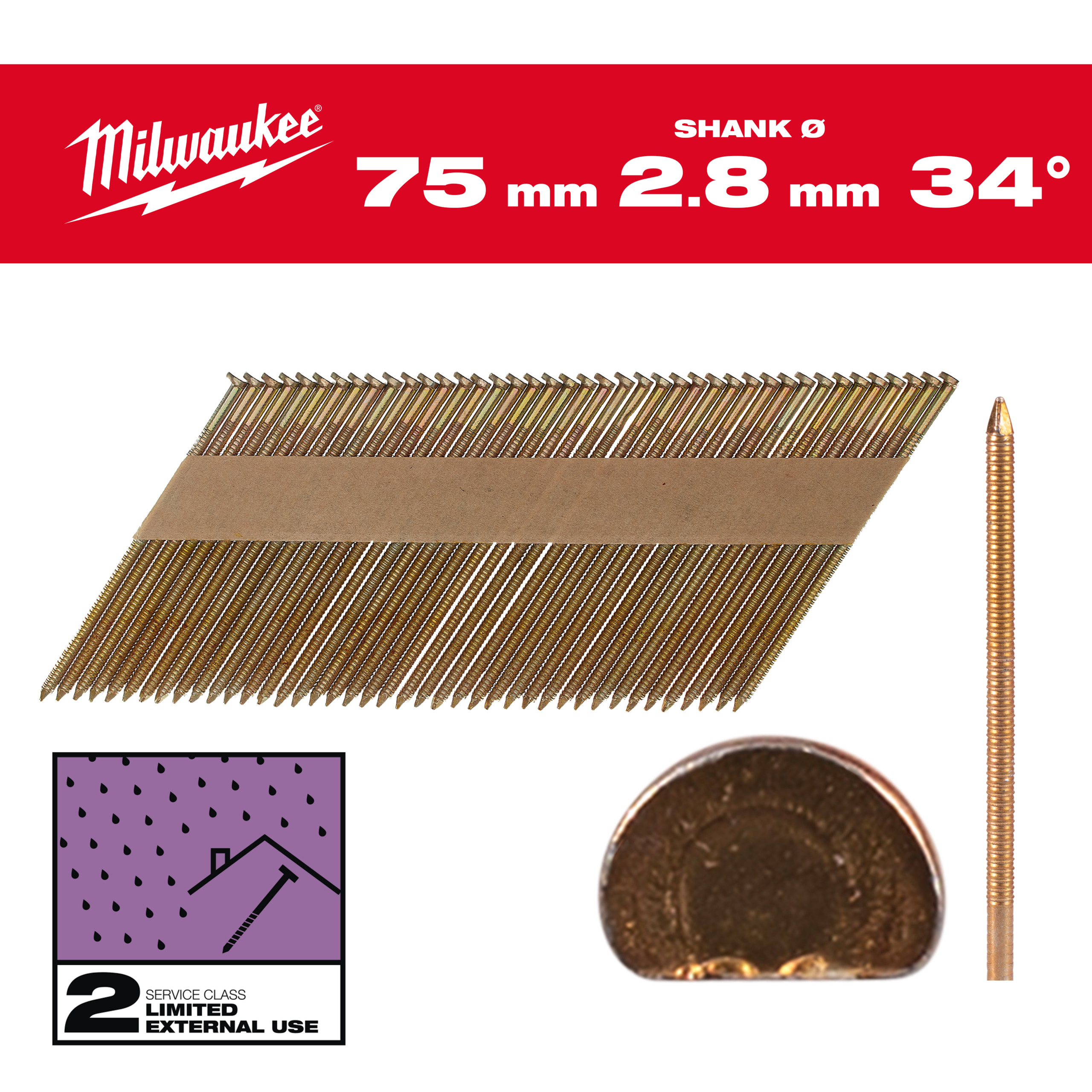 Stift D-Kopf-Nägel 34°
