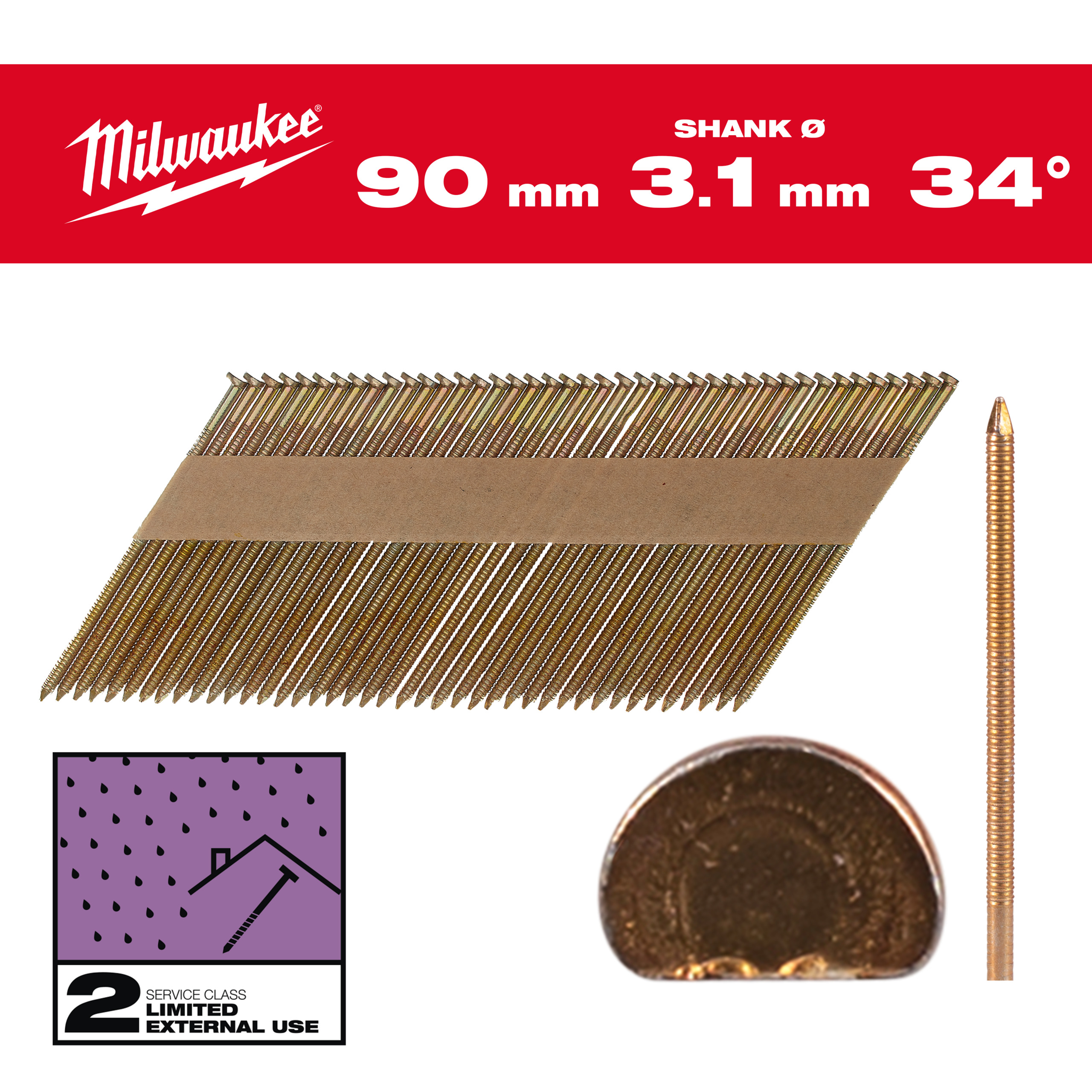 Stift D-Kopf-Nägel 34°