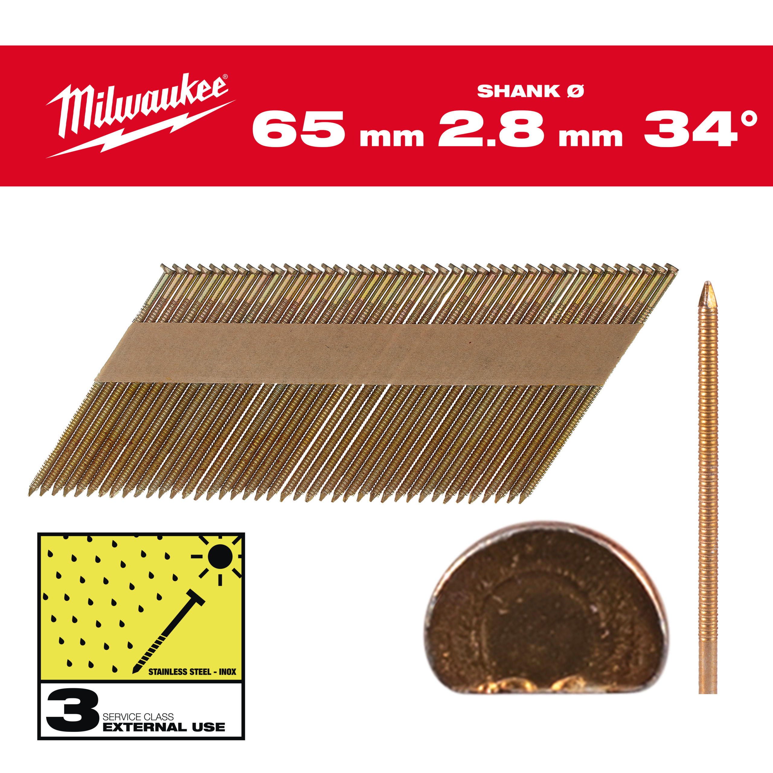 Stift D-Kopf-Nägel 34°