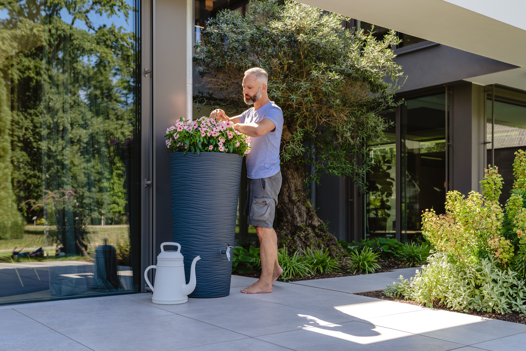 Regenspeicher NATURA 2-in-1