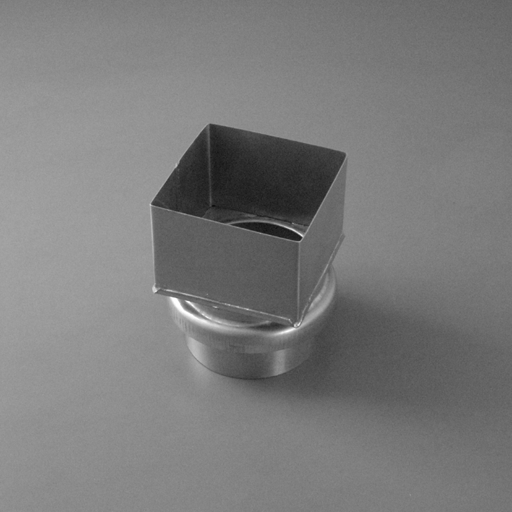 Kasten-/Rundrohr Übergang