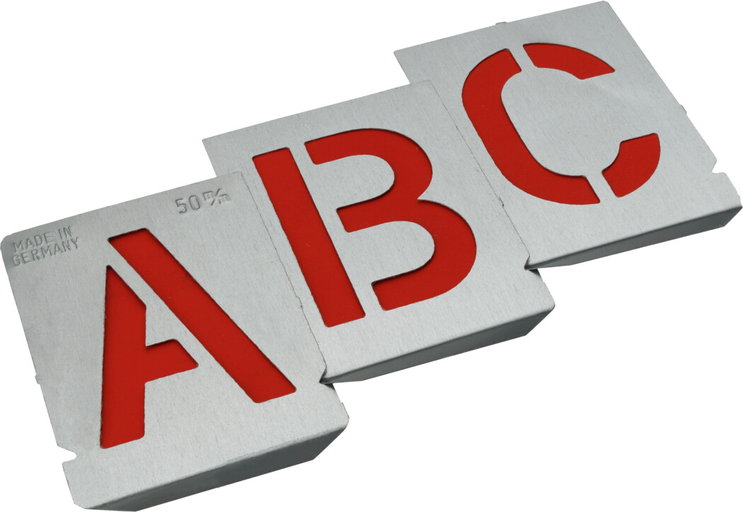 Signierschablonen A-Z