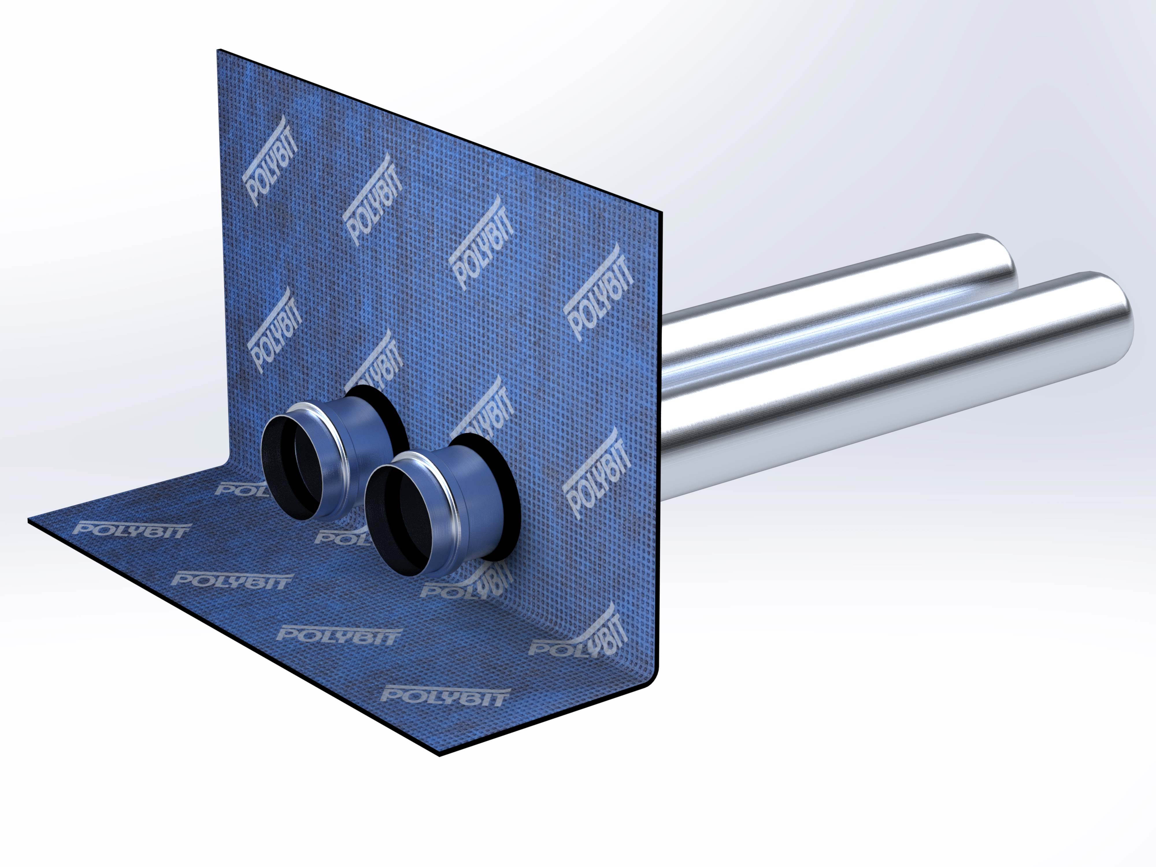 Attika-Kaskaden-Doppel-Rohr