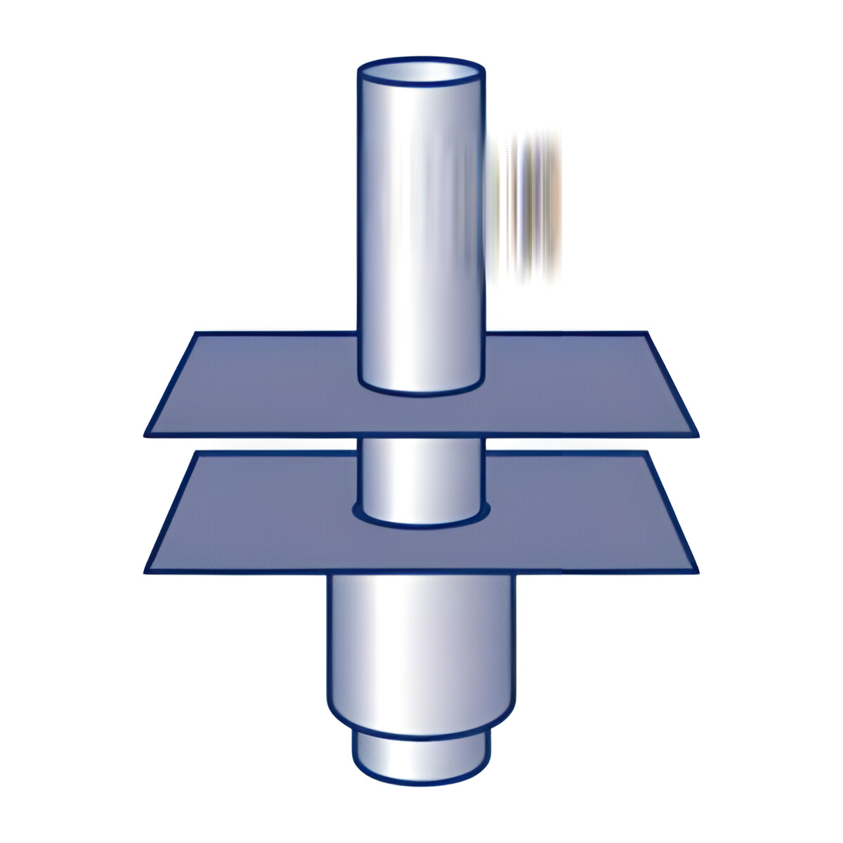 Dunstrohr-System gedämmt
