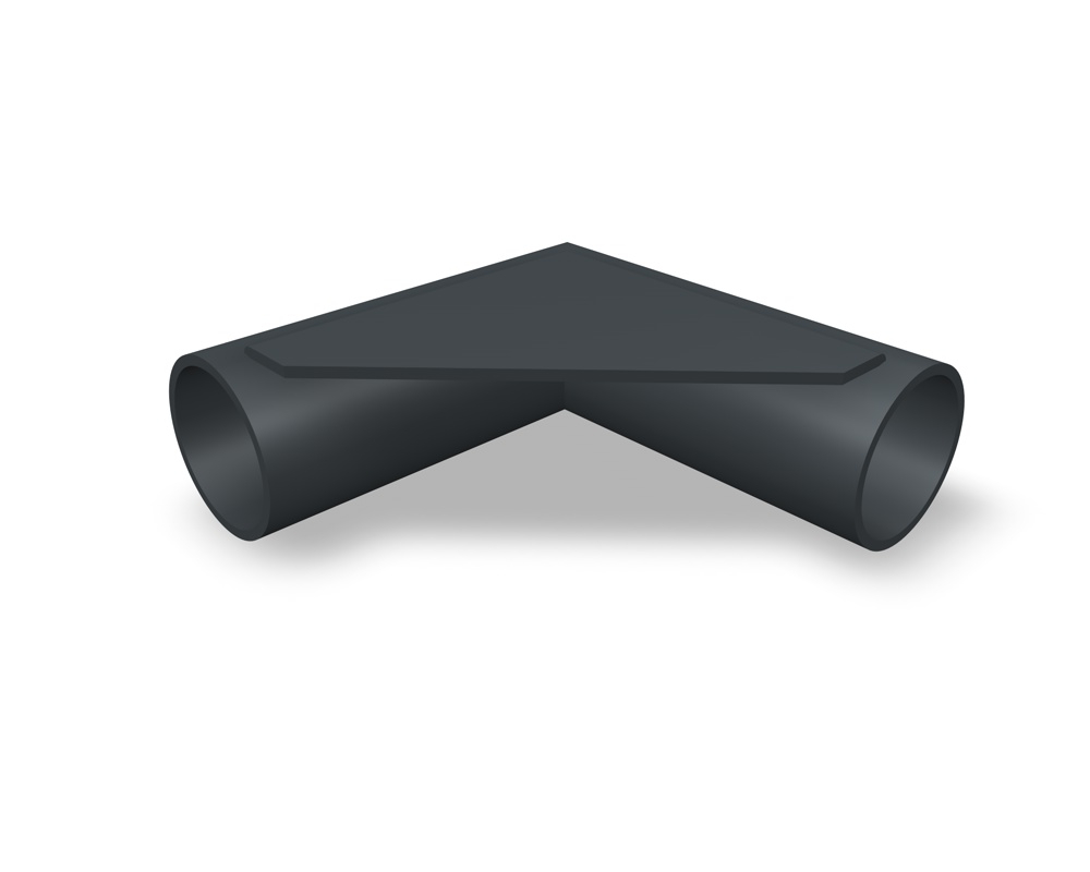 Schneefangrohr-Eckverbinder