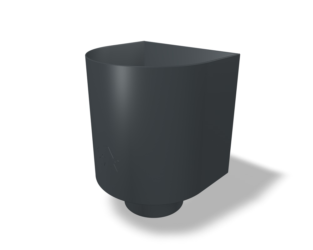 Wasserfangkasten Rundrohr