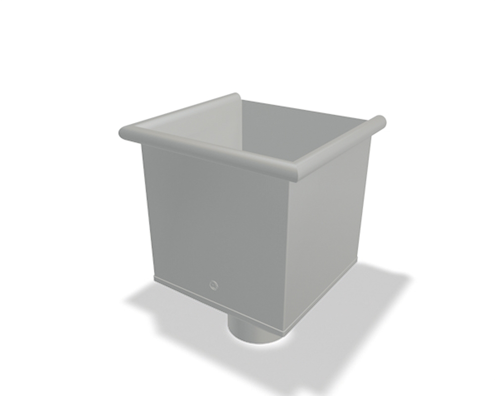 Wasserfangkasten Rundrohr