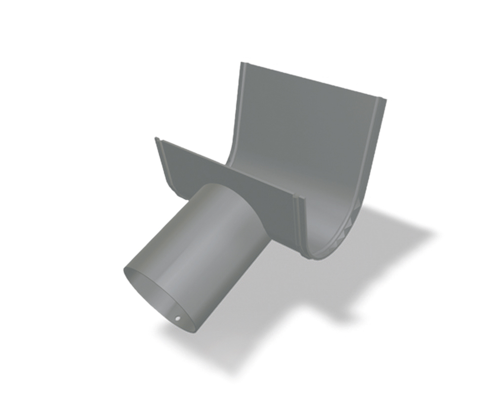 Dachrinnen-Schrägstutzen