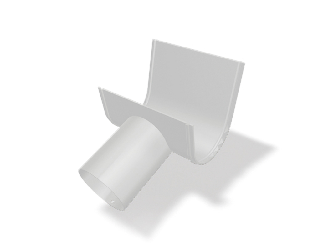 Dachrinnen-Schrägstutzen