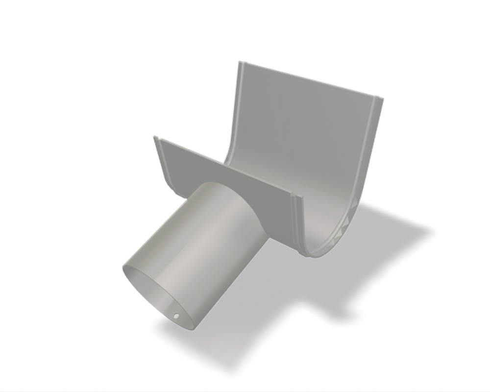 Dachrinnen-Schrägstutzen