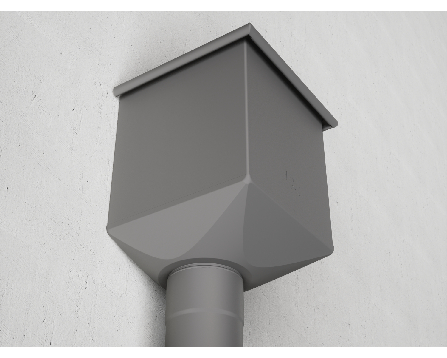 Wasserfangkasten Rundrohr