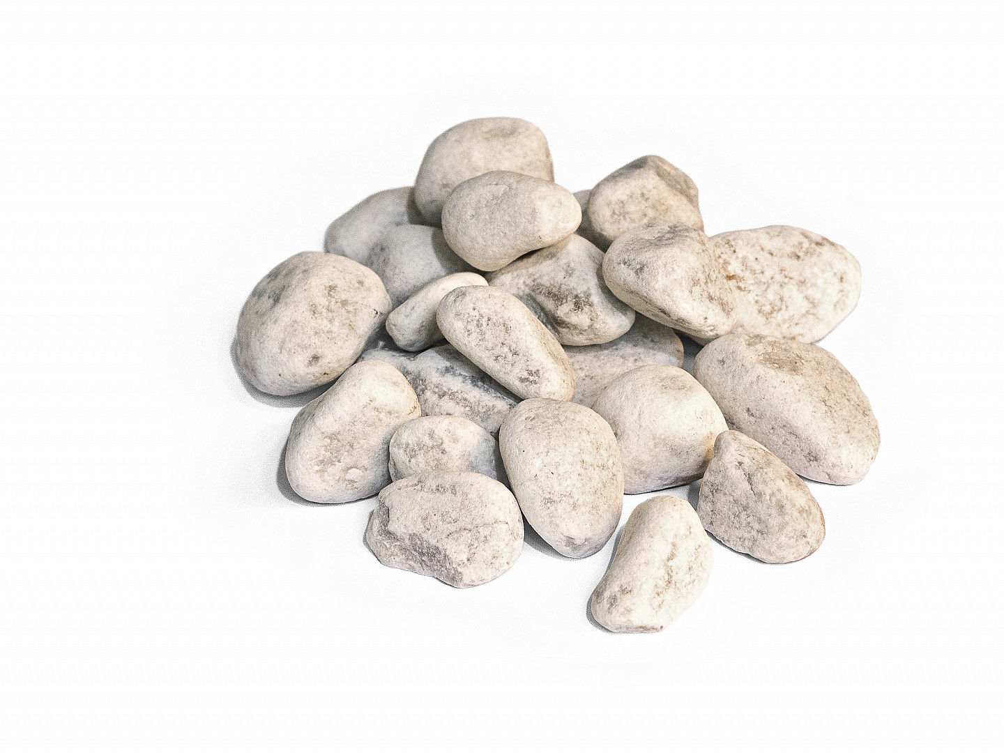 Zierkies Carrara rund