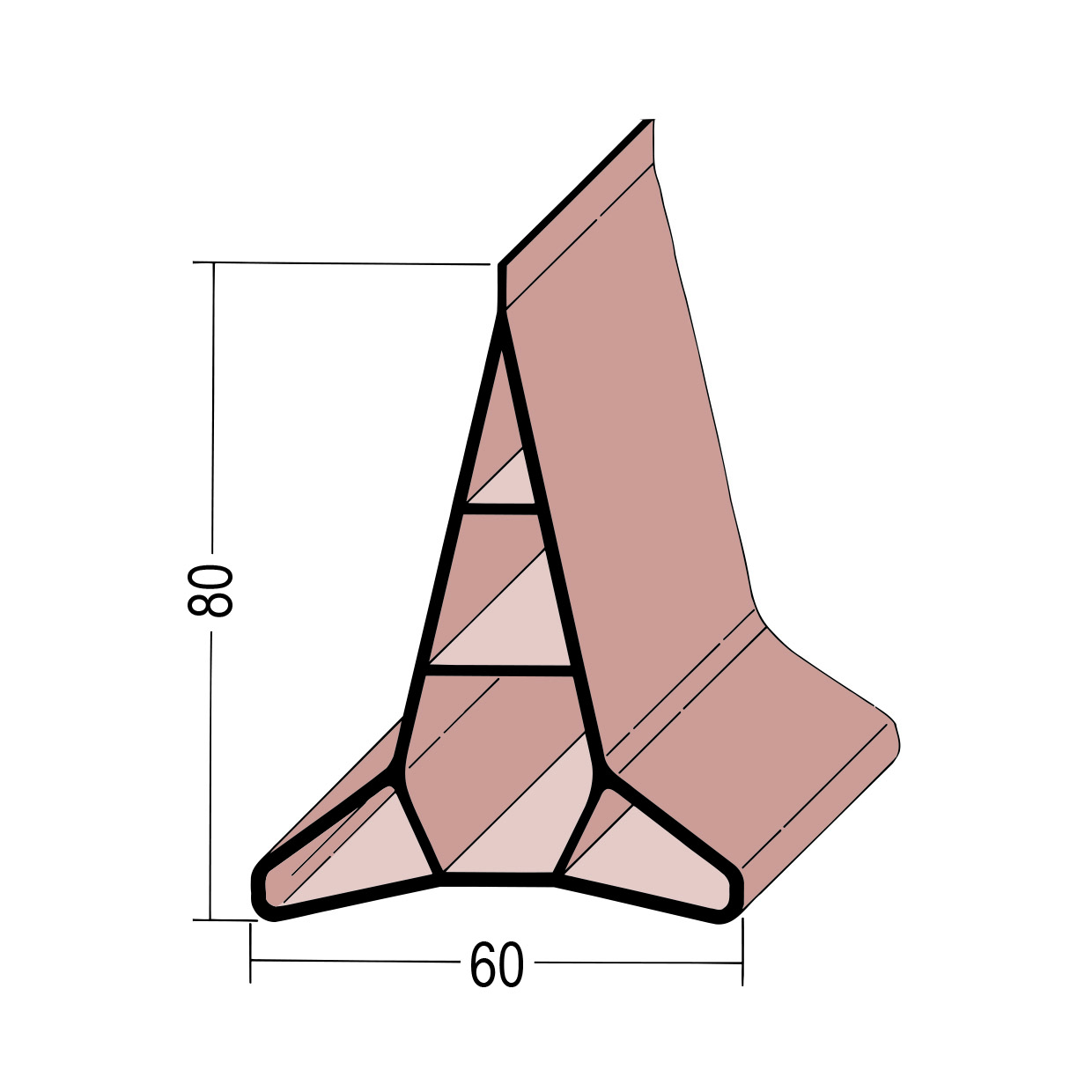 Scheinfugenprofil Beton