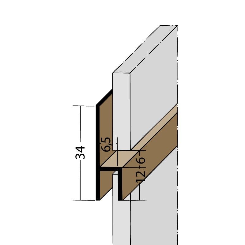 Fugenprofil horizontal