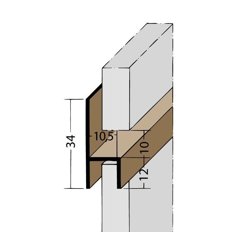Fugenprofil horizontal