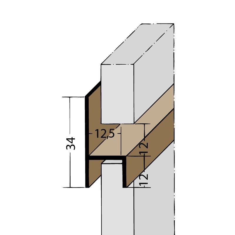 Fugenprofil horizontal