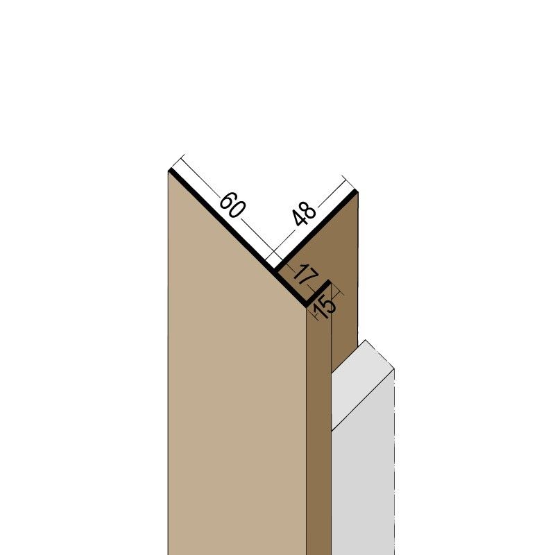 Anschlussprofil m. Überd.