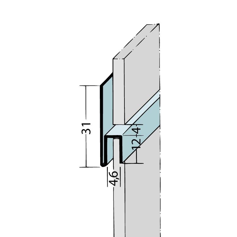 Fugenprofil horizontal