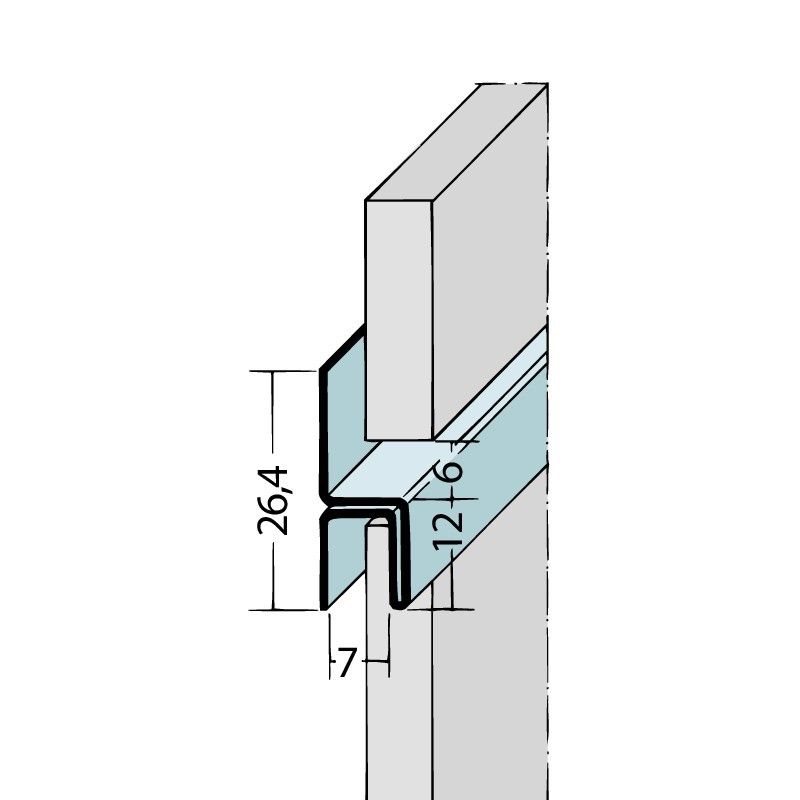 Fugenprofil horizontal