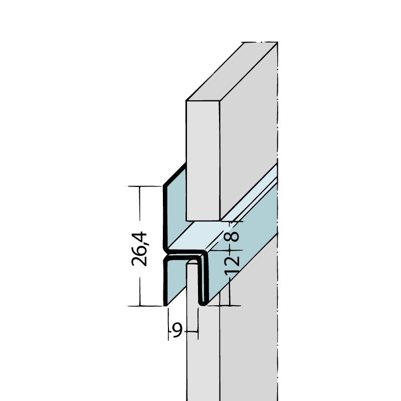 Fugenprofil horizontal