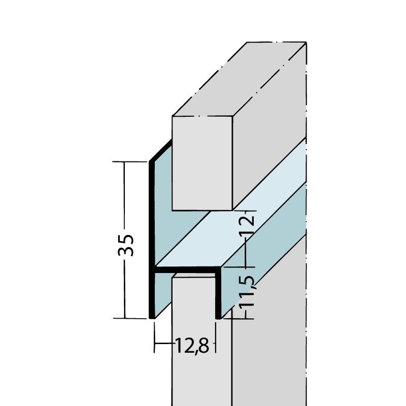 Fugenprofil horizontal