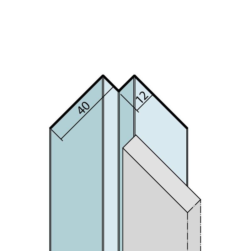 Kantenprofil f. Innenecken