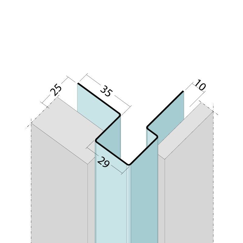 Kantenprofil o. Ăśberd.
