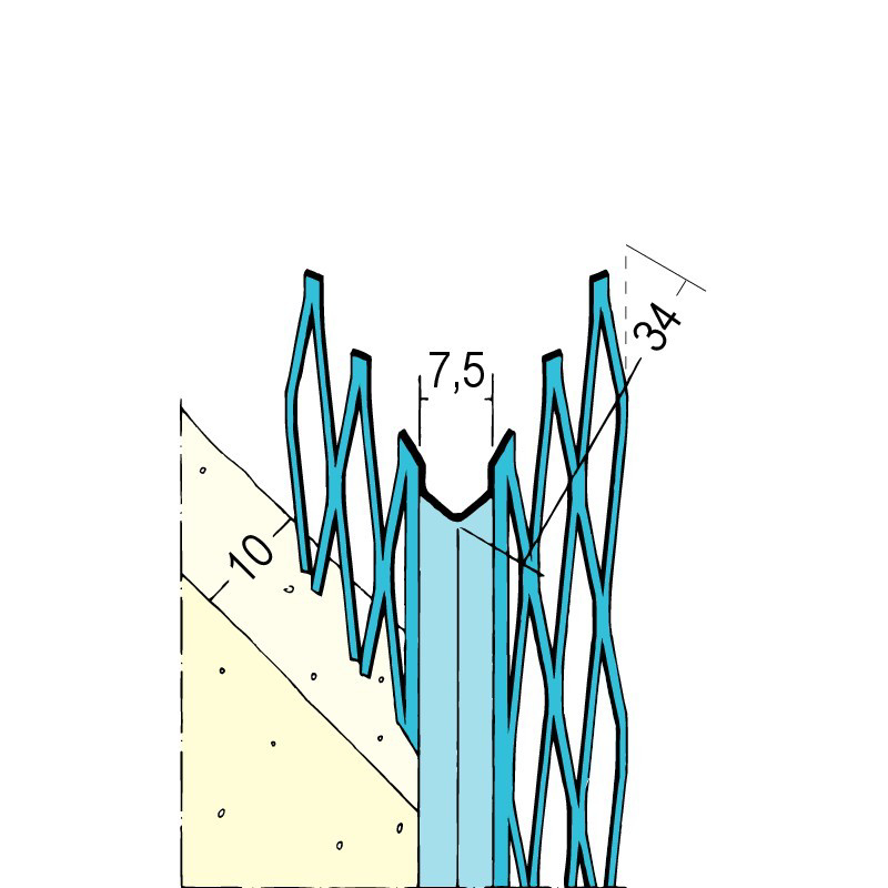 Kantenprofil eck.Kopf