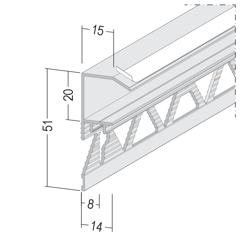 Attika-Anschlussprofil