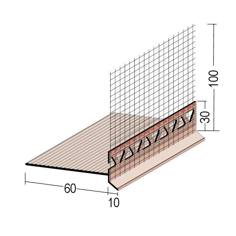 Einsteckprofil m. Tropfk. WD