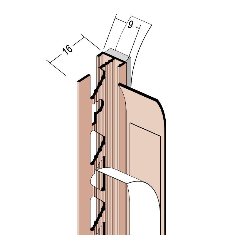 Anputzdichtleiste SF