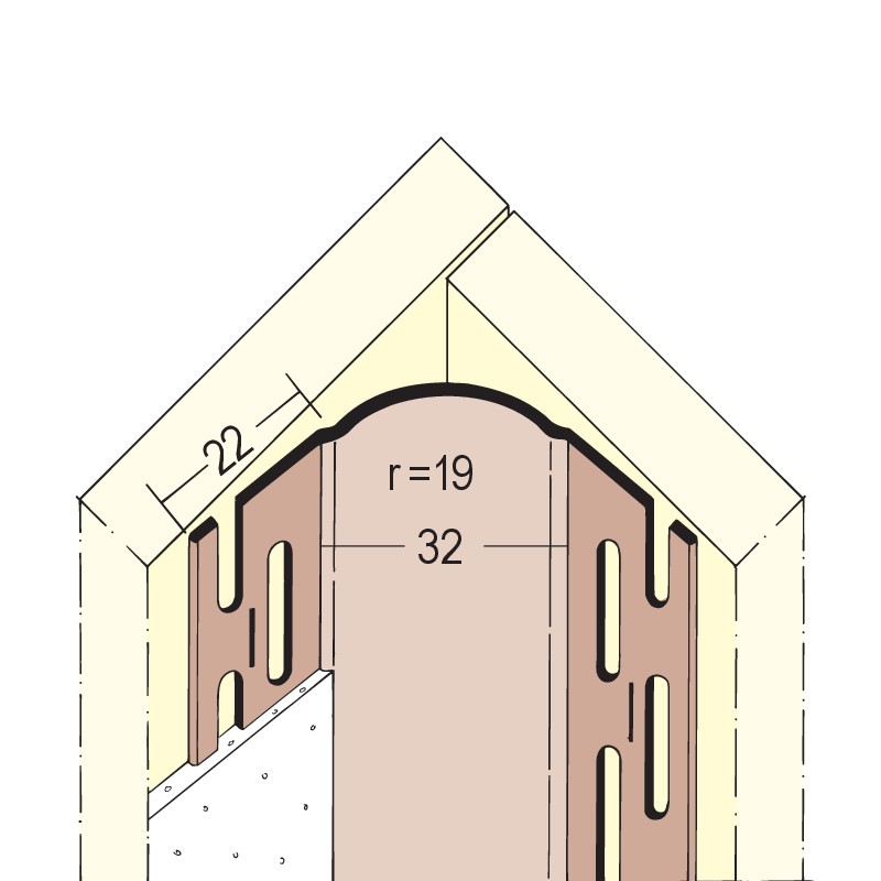 Inneneckprofil rund.Kopf